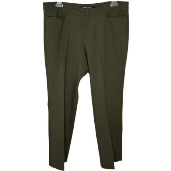 Liverpool Harper Bootcut Dress/Career Pants - Peat (Olive) Green - 12/31 - Picture 2 of 11